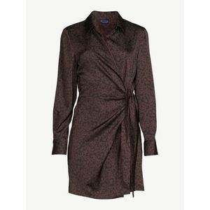 Printed Wrap Dress, size L